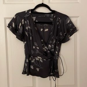 Zara floral blouse